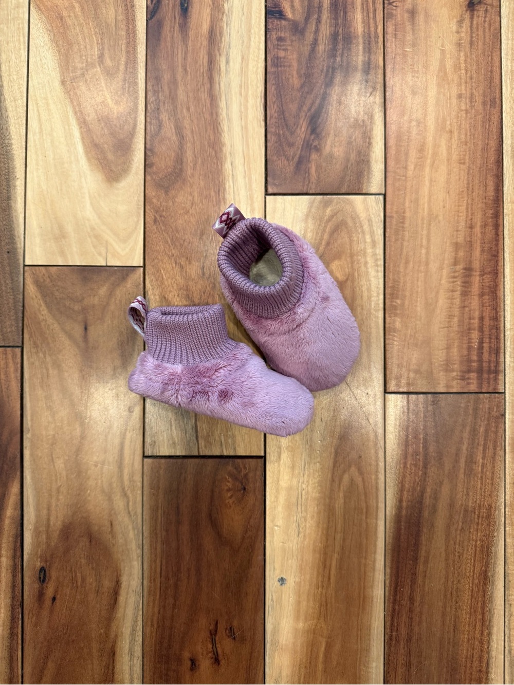 LIKE NEW UGG Pink Plush Sock Booties for Kids